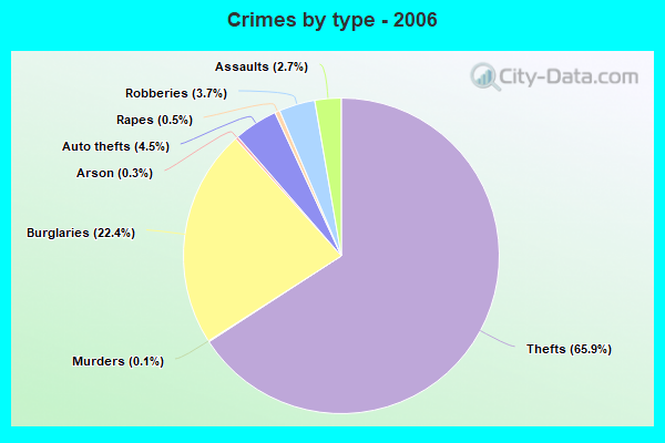 Crimes by type - 2006