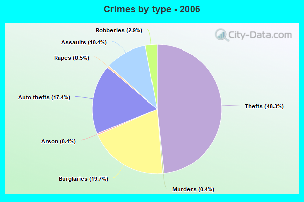 Crimes by type - 2006