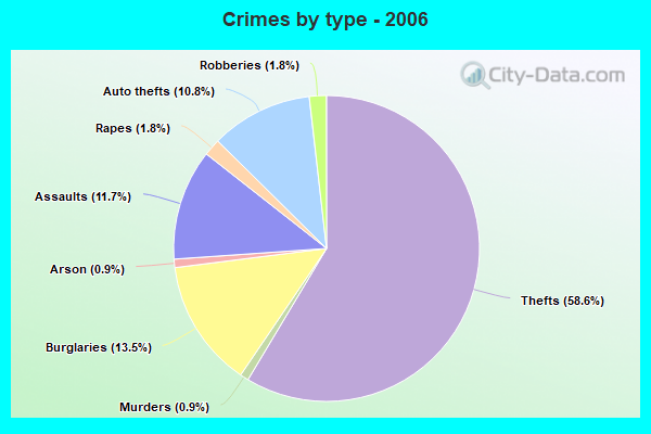 Crimes by type - 2006