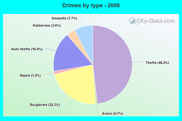 Crimes by type - 2006