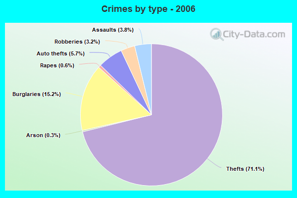 Crimes by type - 2006