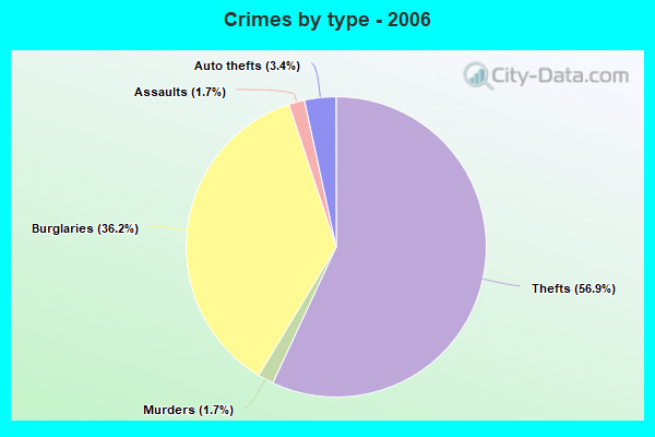 Crimes by type - 2006