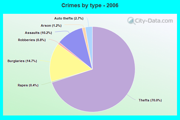 Crimes by type - 2006