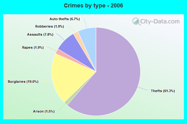 Crimes by type - 2006