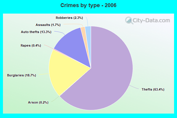 Crimes by type - 2006