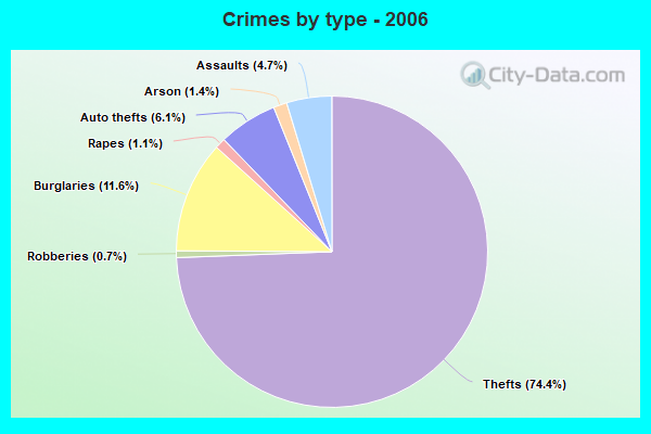 Crimes by type - 2006