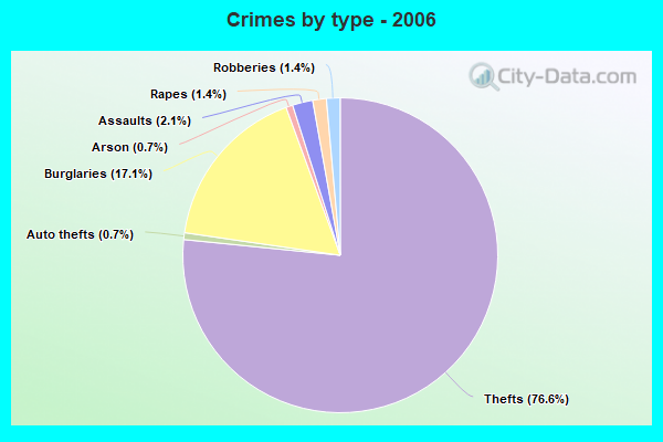 Crimes by type - 2006