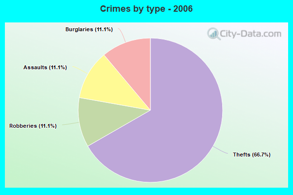 Crimes by type - 2006