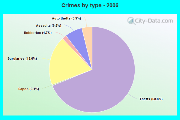 Crimes by type - 2006