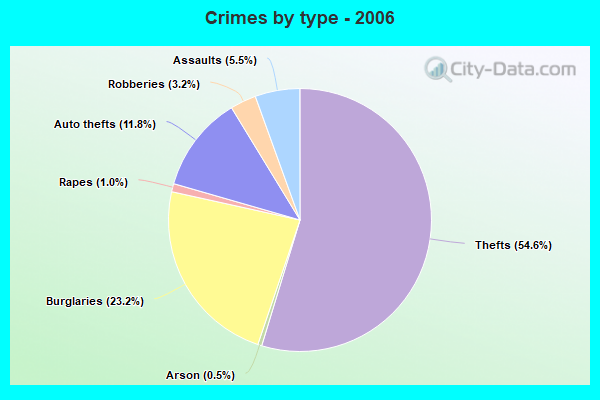 Crimes by type - 2006