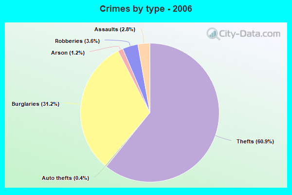 Crimes by type - 2006