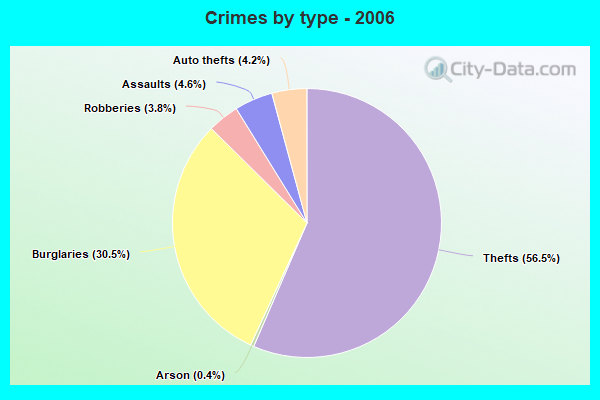 Crimes by type - 2006