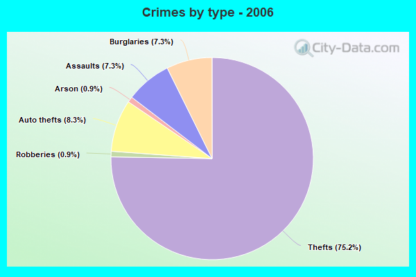 Crimes by type - 2006