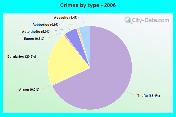 Crimes by type - 2006