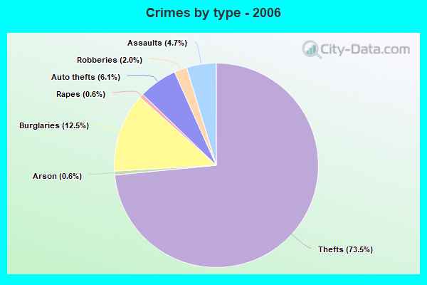 Crimes by type - 2006