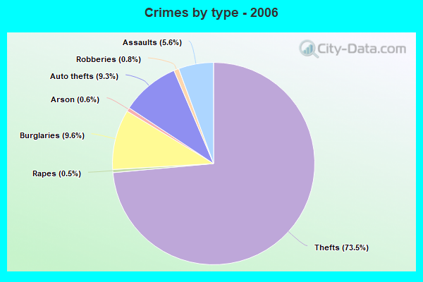 Crimes by type - 2006