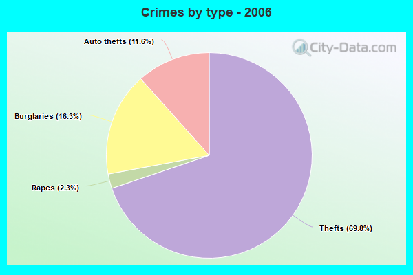 Crimes by type - 2006