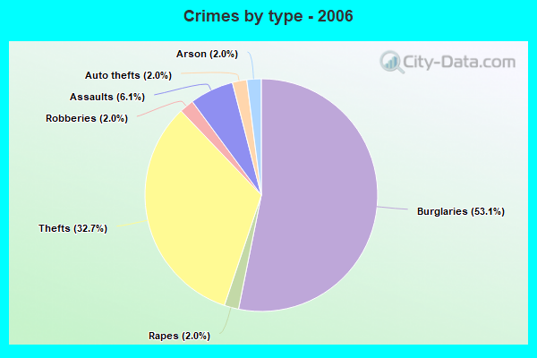 Crimes by type - 2006