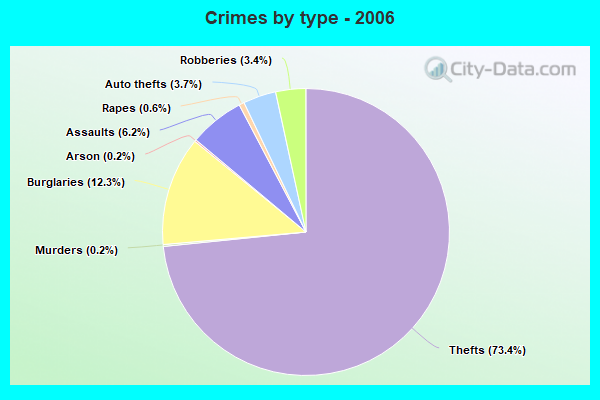 Crimes by type - 2006