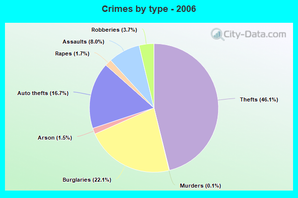 Crimes by type - 2006