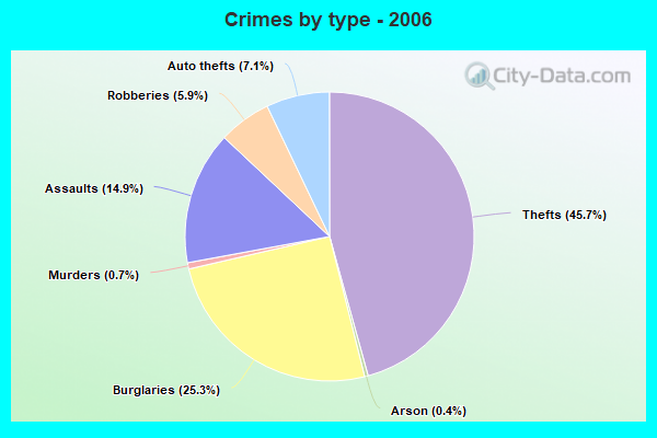 Crimes by type - 2006