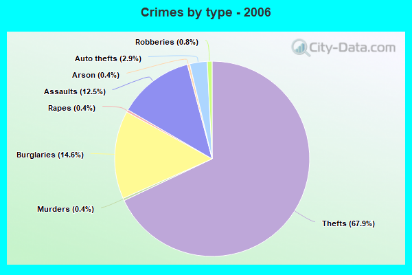 Crimes by type - 2006