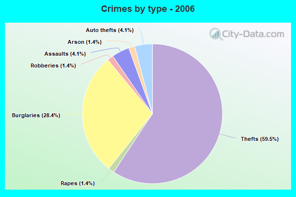 Crimes by type - 2006