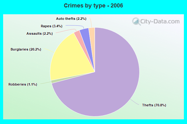 Crimes by type - 2006