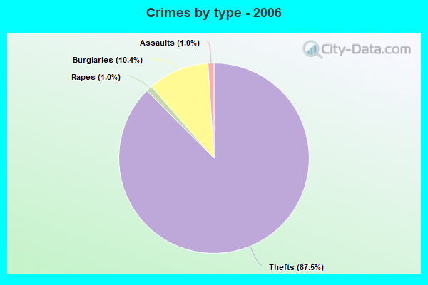 Crimes by type - 2006