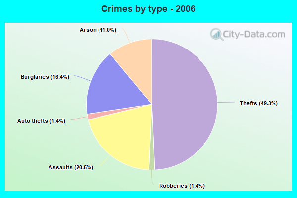 Crimes by type - 2006