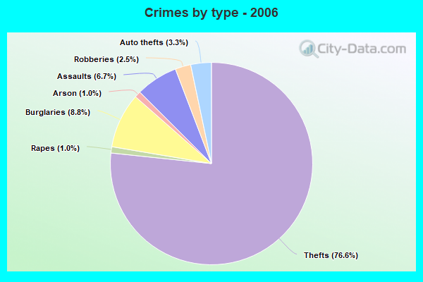 Crimes by type - 2006