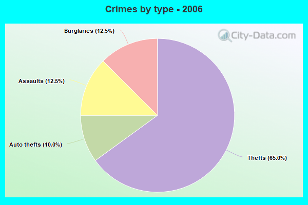 Crimes by type - 2006