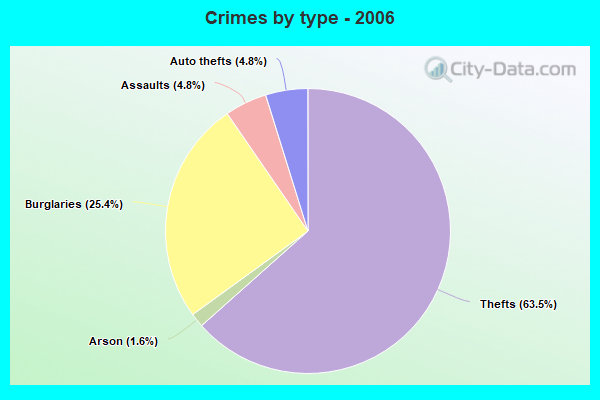 Crimes by type - 2006