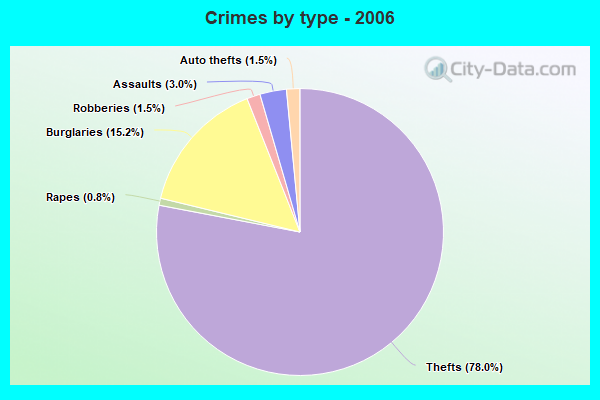 Crimes by type - 2006