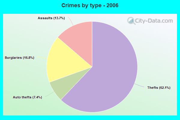 Crimes by type - 2006