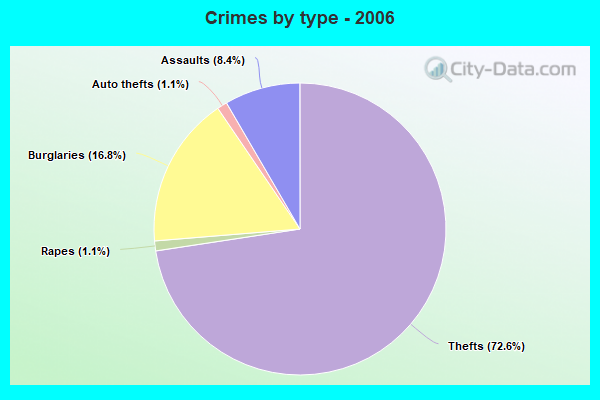 Crimes by type - 2006