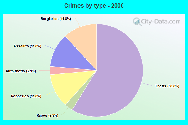 Crimes by type - 2006