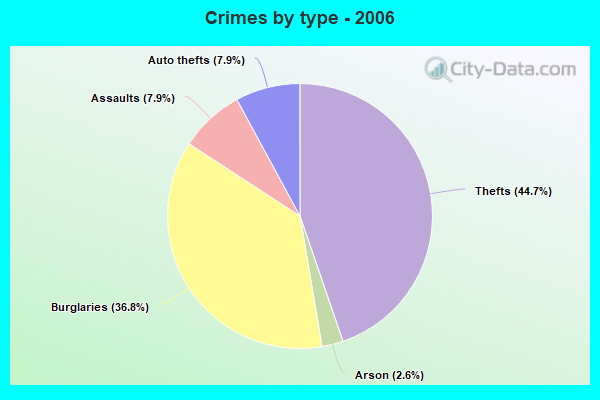 Crimes by type - 2006