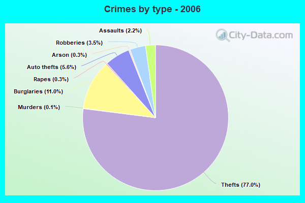 Crimes by type - 2006