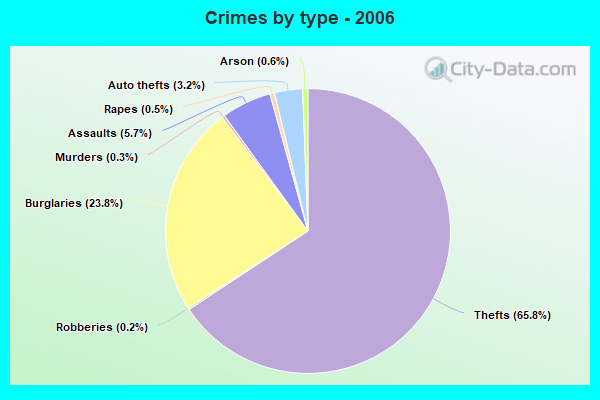 Crimes by type - 2006