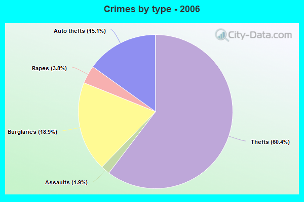 Crimes by type - 2006