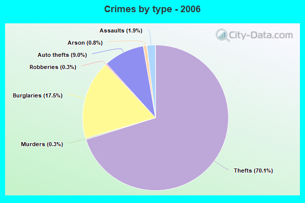 Crimes by type - 2006