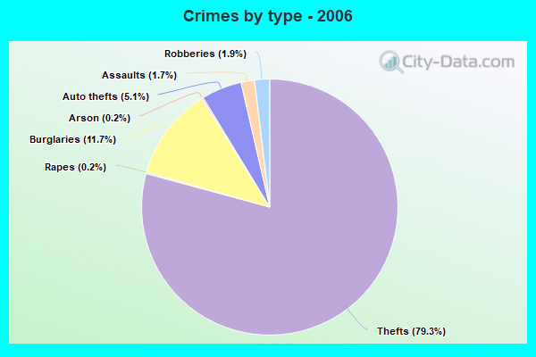 Crimes by type - 2006