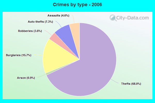 Crimes by type - 2006