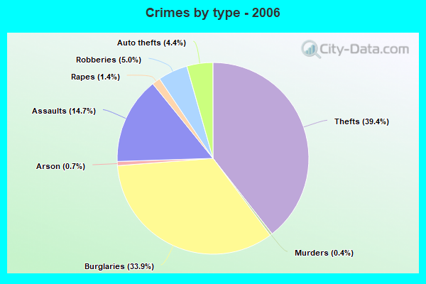 Crimes by type - 2006