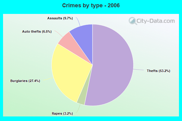 Crimes by type - 2006