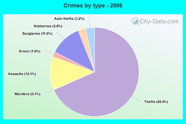 Crimes by type - 2006