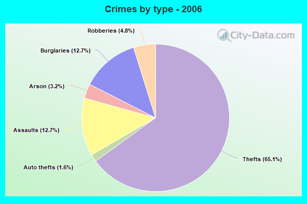 Crimes by type - 2006