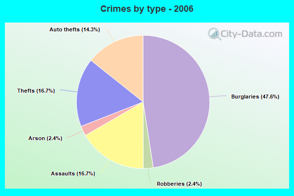 Crimes by type - 2006