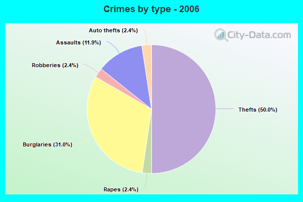 Crimes by type - 2006